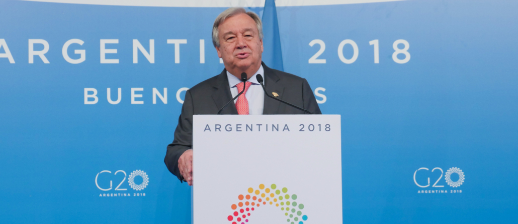 El Secretario General de la ONU en el G-20 de Buenos Aires